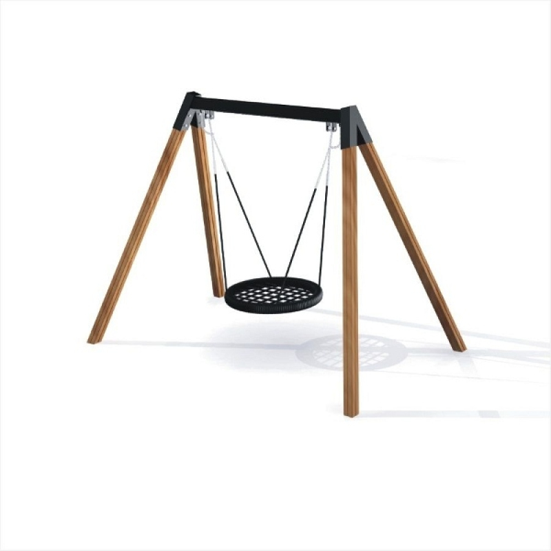 Nestschaukel 90 cm Holz für Spielplatz und Kindergarten