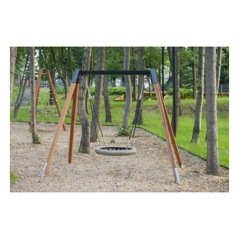 Nestschaukel 90 cm Holz für Spielplatz und Kindergarten