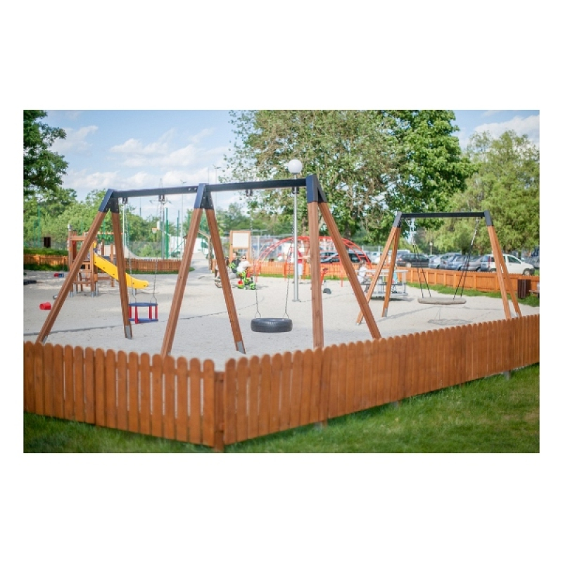 Babyschaukel und Reifenschaukel getrennt Holz für den Spielplatz