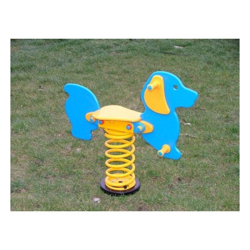 Federwippe Hündchen für Spielplatz und Kindergarten