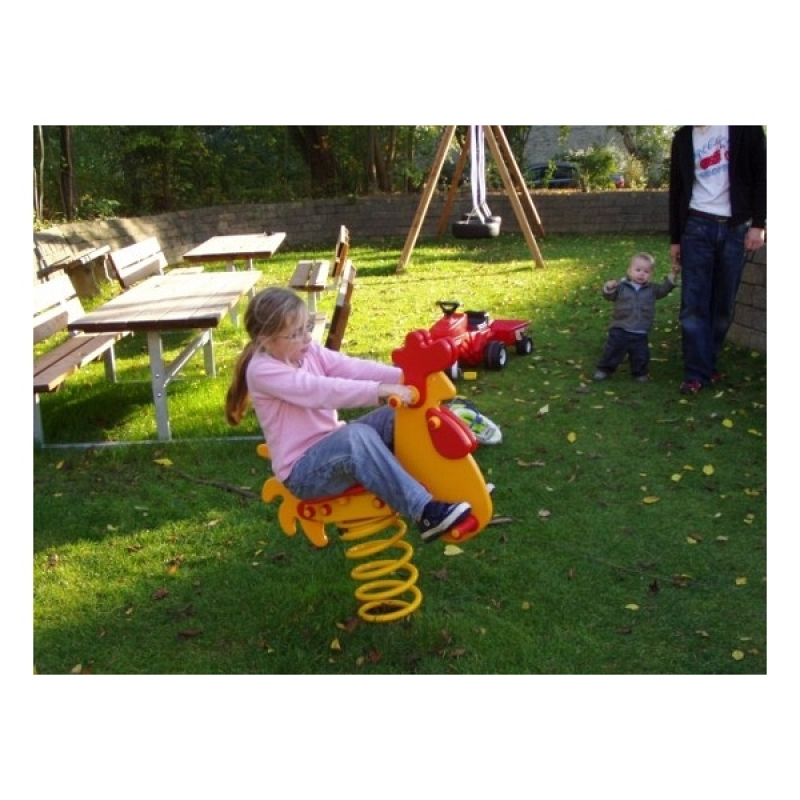 Federwippe Hahn für Spielplatz und Kindergarten