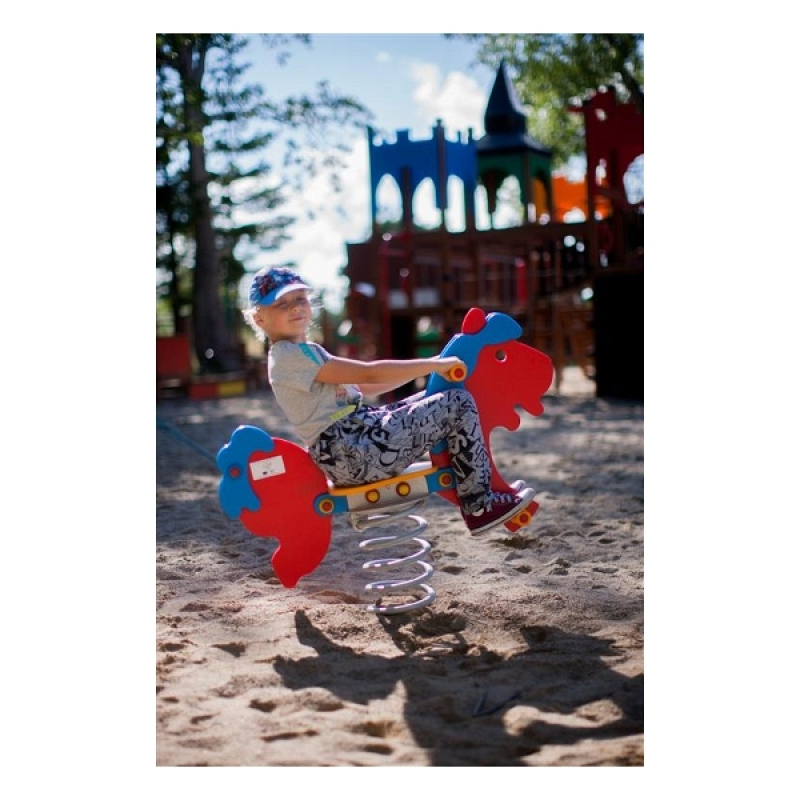 Federwippe Pony 2 für Spielplatz und Kindergarten