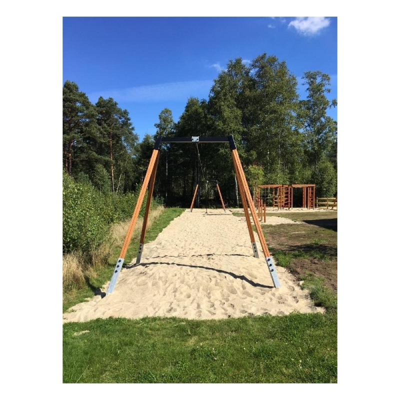 Drahtseilbahn Mittel für den Spielplatz