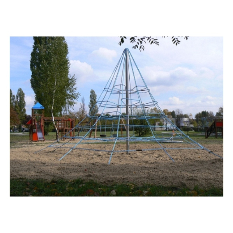 Kletterpyramide Seilpyramide Spinnennetz für den Spielplatz