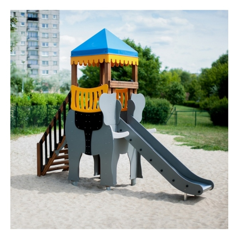 Elefanten-Rutsche für Spielplatz und Kindergarten