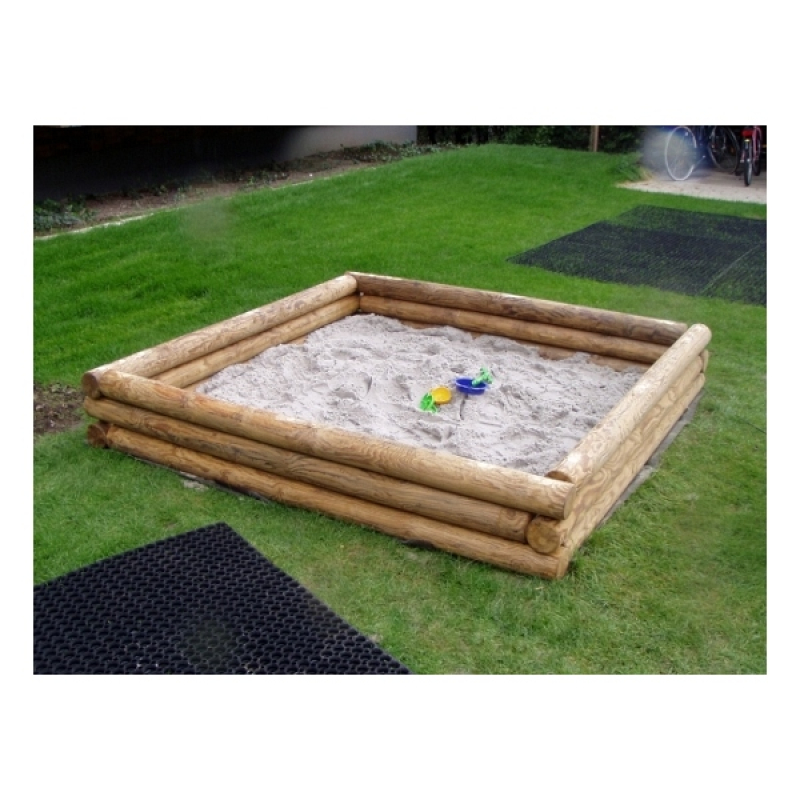 Sandkasten Palisade horizontal für Spielplatz und Kindergarten