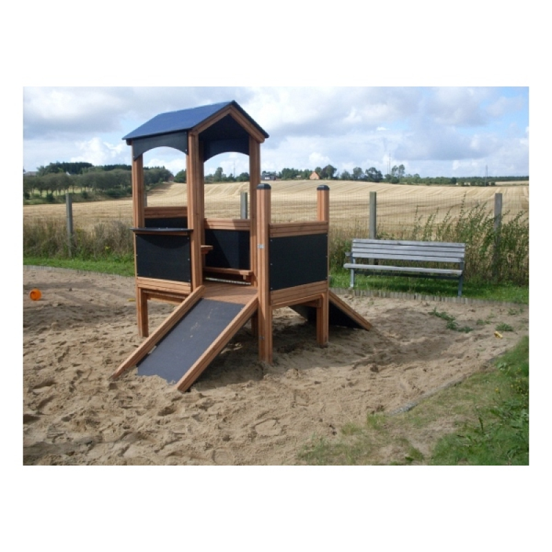 Spielhäuschen Natur für Spielplatz und Kindergarten