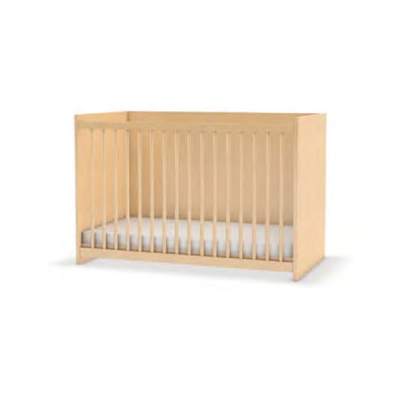 Kinder- Krippenbett mit Rückwand, 120 x 60 cm, Benneckenstein