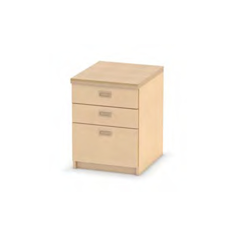 Küchenunterschrank schmal mit 3 Schubkästen für Kindergartenküche