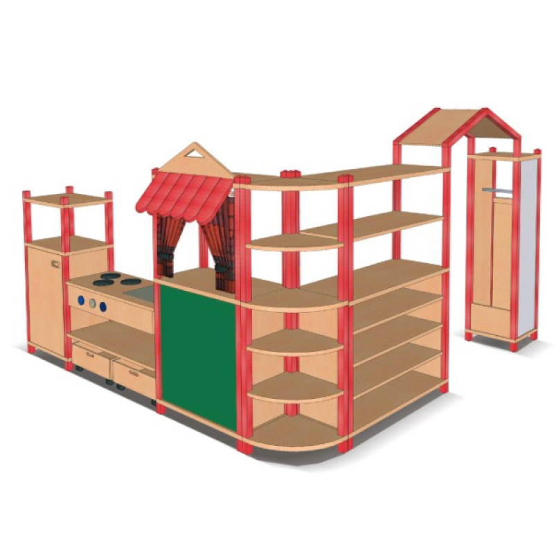 Regalsystem, Raumteiler Hof für Kindergarten, Benneckenstein