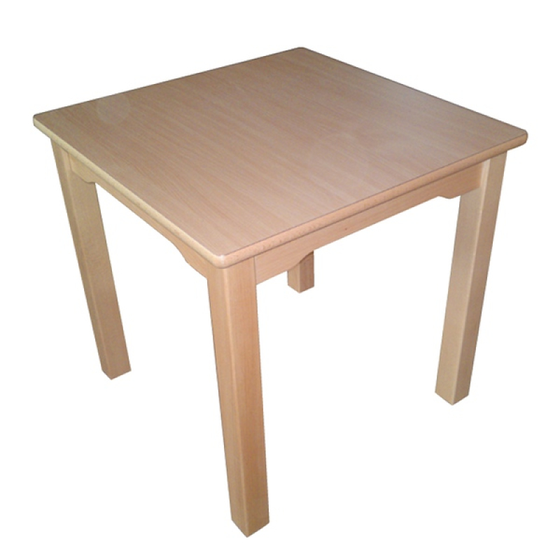 Kindergartentisch Quadrat 60 x 60 cm, Benneckenstein