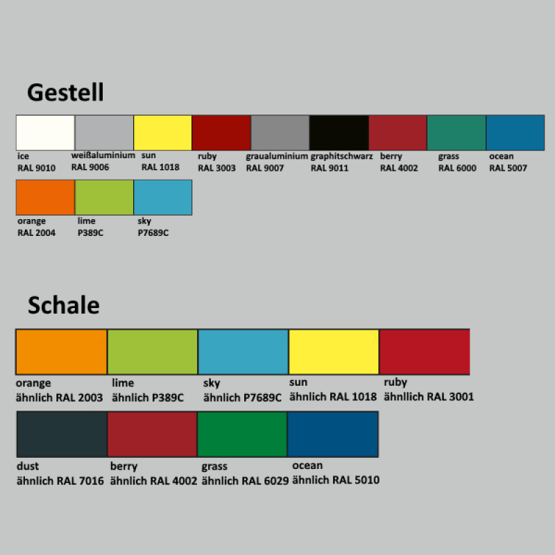 Seminarstuhl, Objektstuhl Sidi mit Sinus-Sitzschale Kunststoff, Vierbein, Sponeta