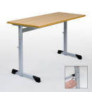 Schülertisch Zweisitzer 130 x 50 cm, höhenverstellbar 58 -82 cm, Sponeta