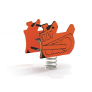 Federwippe Bulldozer für Spielplatz und Kindergarten