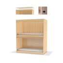 Kinder-Krippenetagenbett mit fester Rückwand, 120 x 60 cm