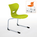 Schülerstuhl Freischwinger Nick, Kunststoff-Sitzschale Sinus, Sponeta